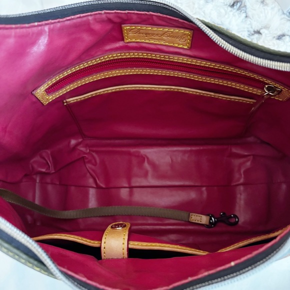 Dooney and Bourke Olive Green Rebecca Pebble Grain Hobo Bag - Picture 5 of 11